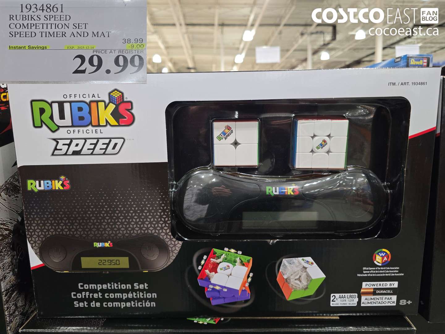 1934861 RUBIKS SPEED COMPETITION SET SPEED TIMER AND MAT ($9.00 INSTANT SAVINGS EXPIRES ON 2025-12-14) $29.99