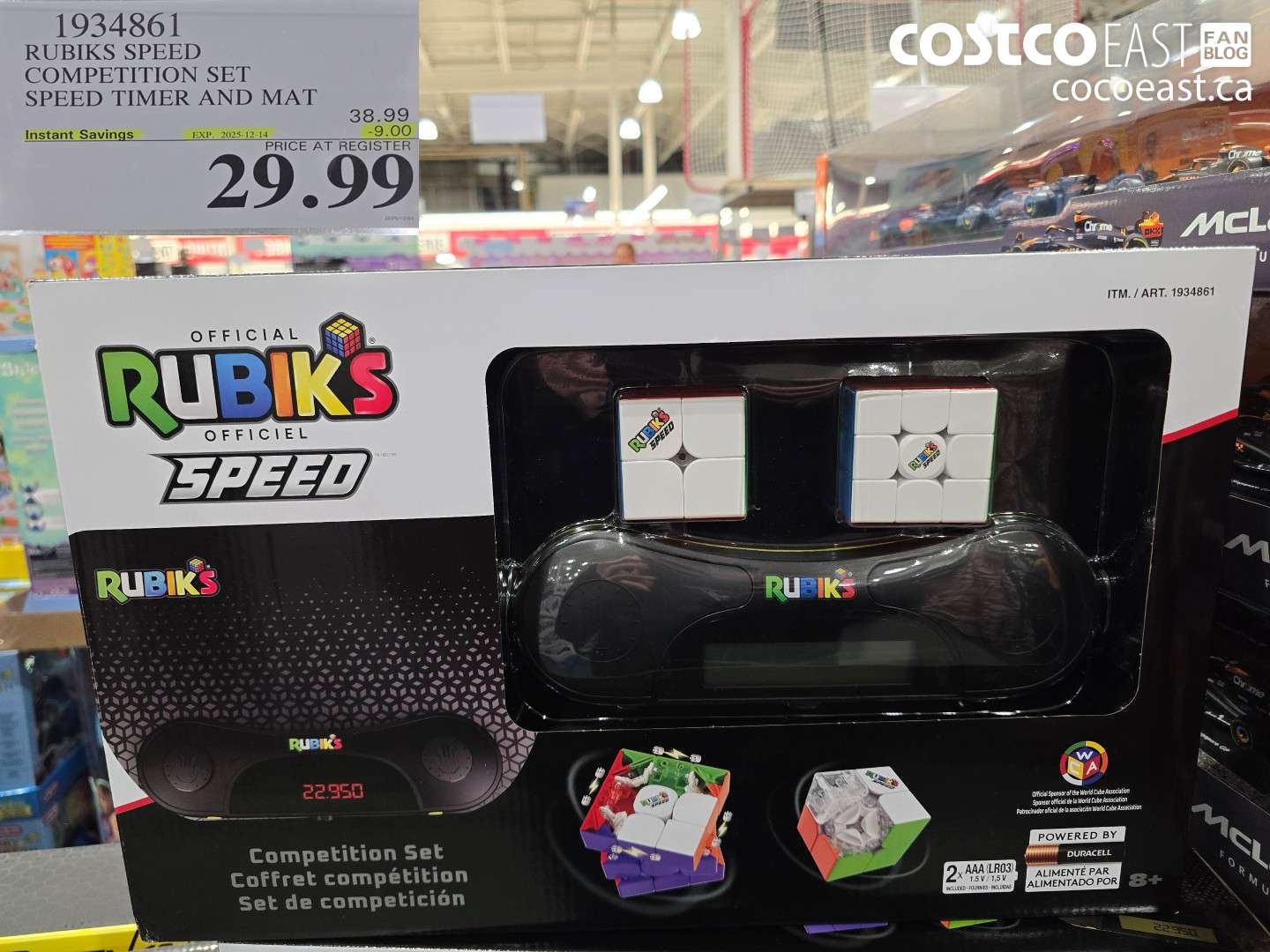 1934861 RUBIKS SPEED COMPETITION SET SPEED TIMER AND MAT ($9.00 INSTANT SAVINGS EXPIRES ON 2025-12-14) $29.99