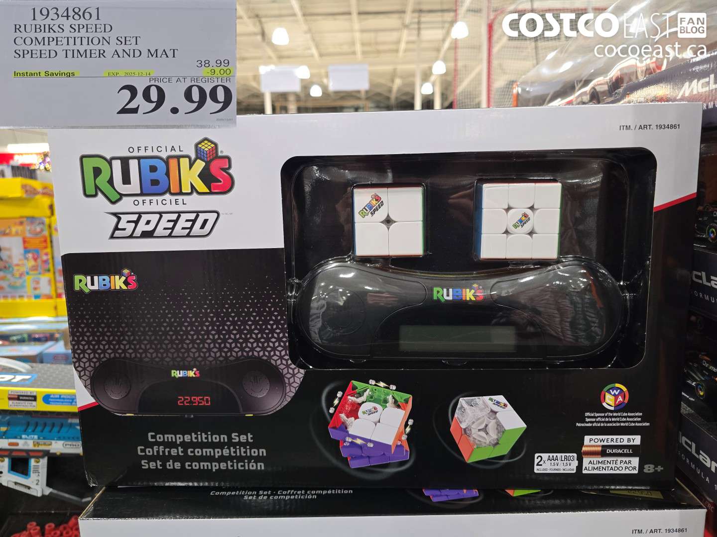 1934861 RUBIKS SPEED COMPETITION SET SPEED TIMER AND MAT ($9.00 INSTANT SAVINGS EXPIRES ON 2025-12-14) $29.99