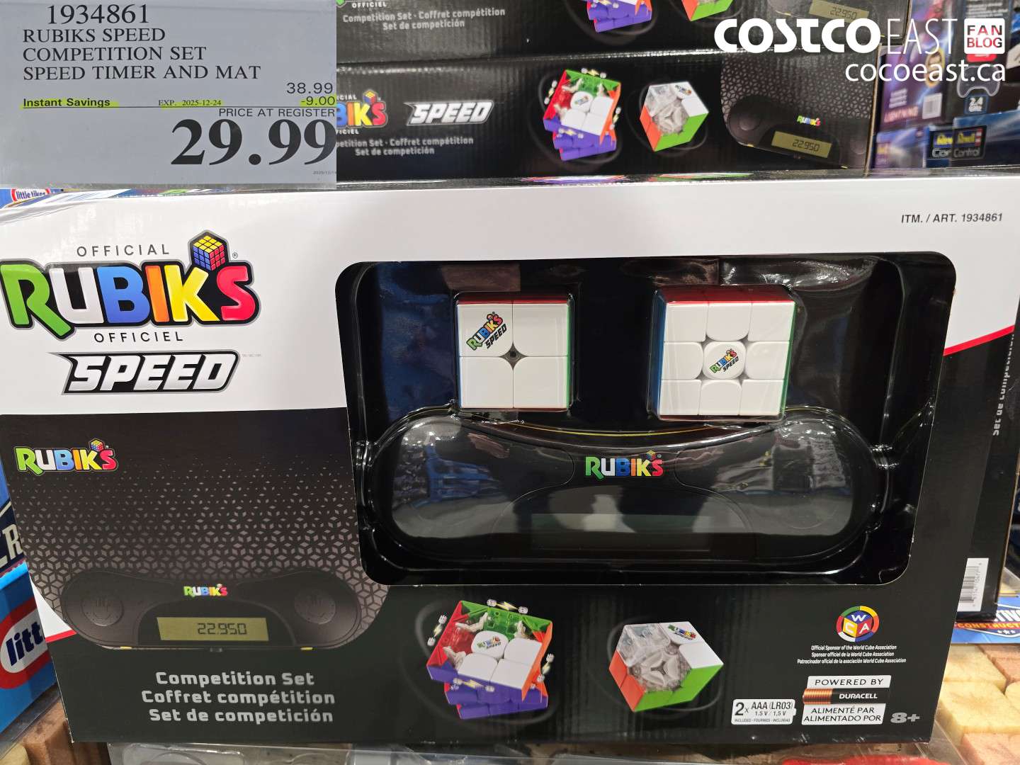 1934861 RUBIKS SPEED COMPETITION SET SPEED TIMER AND MAT ($9.00 INSTANT SAVINGS EXPIRES ON 2025-12-24) $29.99