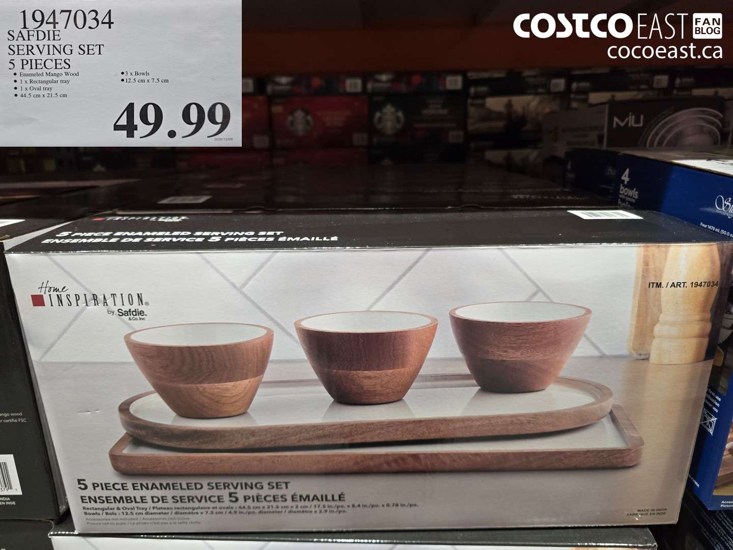 1947034 SAFDIE SERVING SET 5 PIECES $49.99