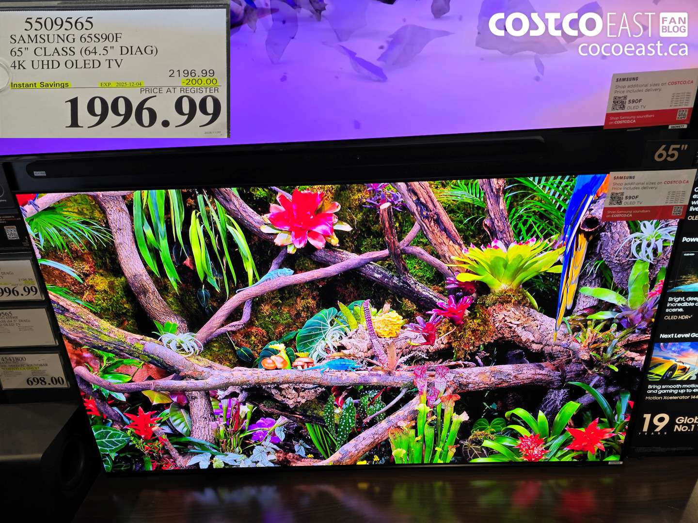 5509565 SAMSUNG 65S90F 65