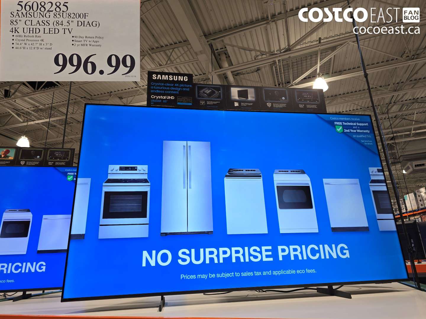 5608285 SAMSUNG 85U8200F 85