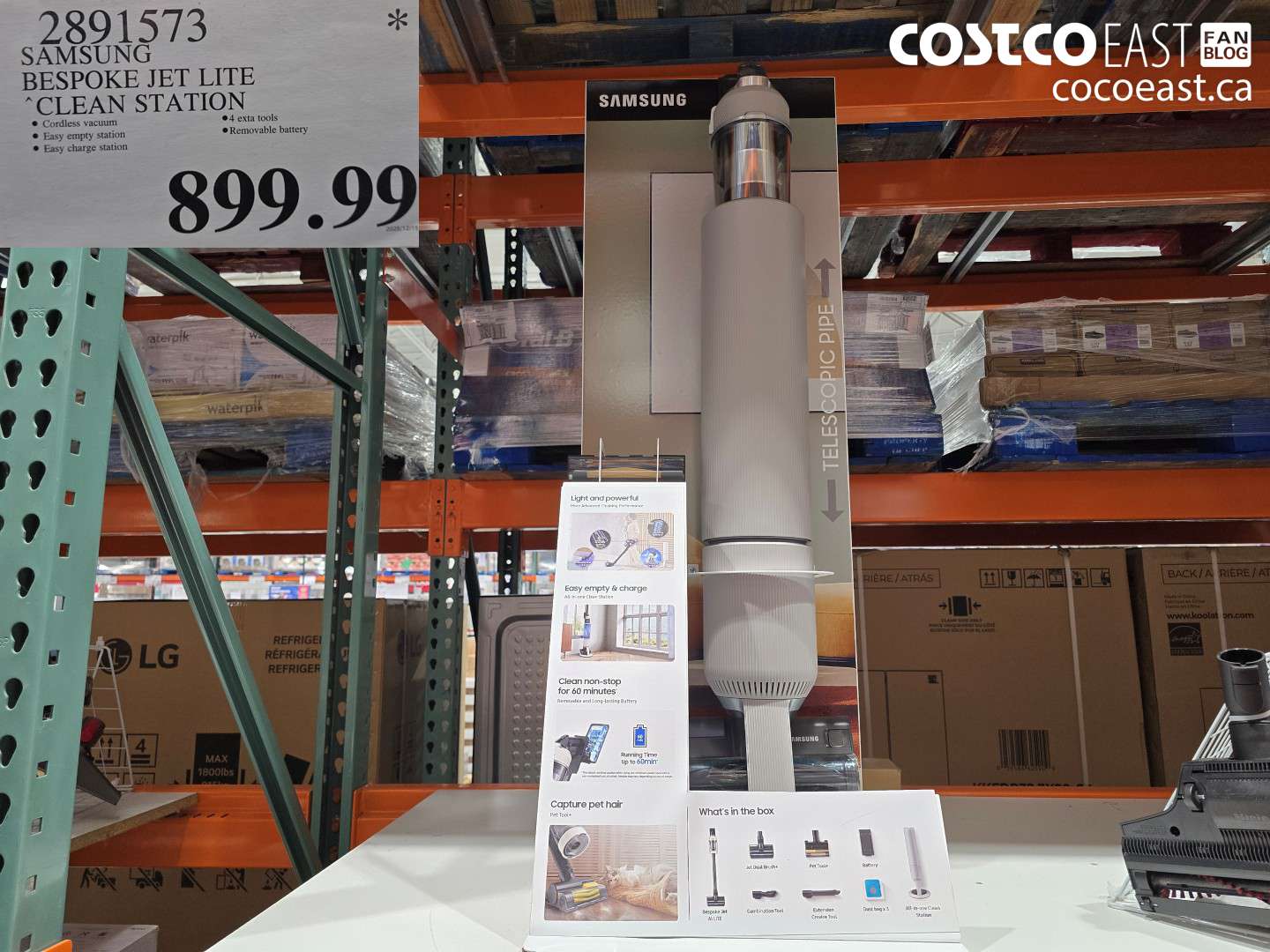 2891573 SAMSUNG BESPOKE JET LITE “CLEAN STATION $899.99