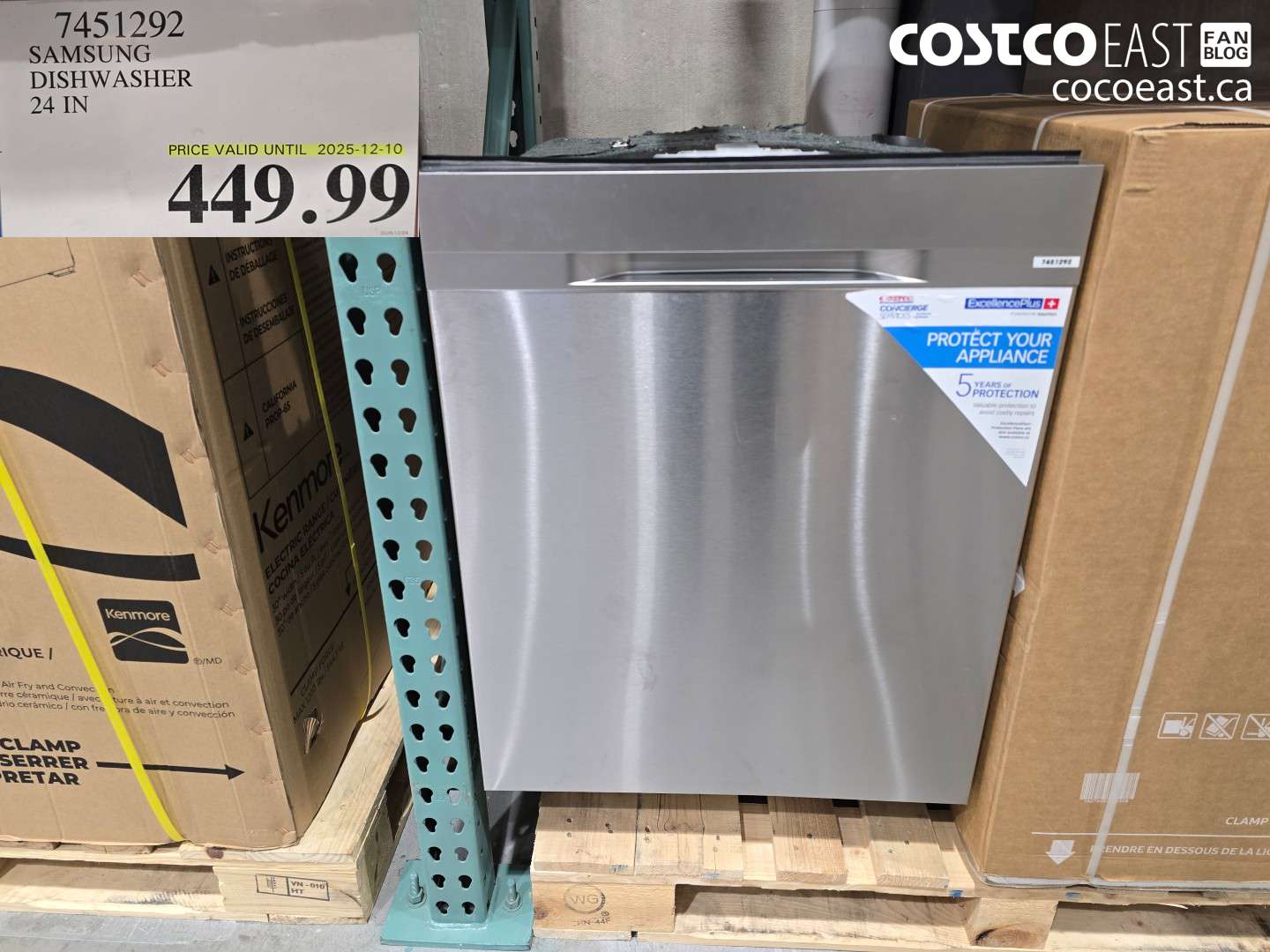 7451292 SAMSUNG DISHWASHER 24IN $449.99