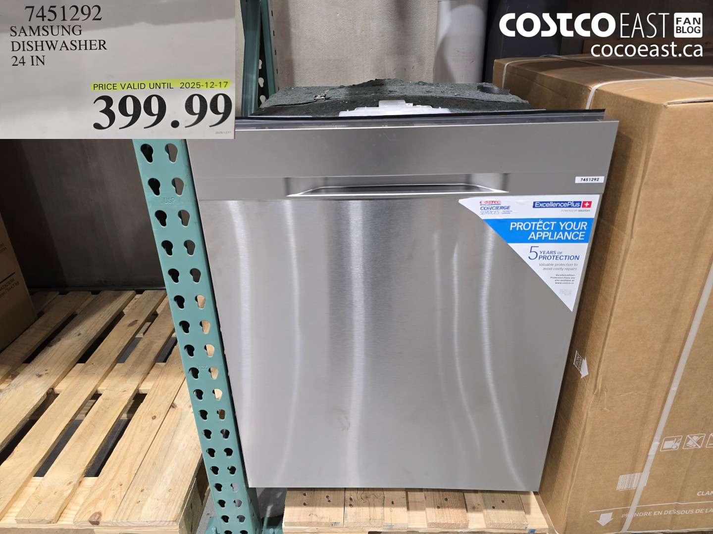 7451292 SAMSUNG DISHWASHER 24IN $399.99