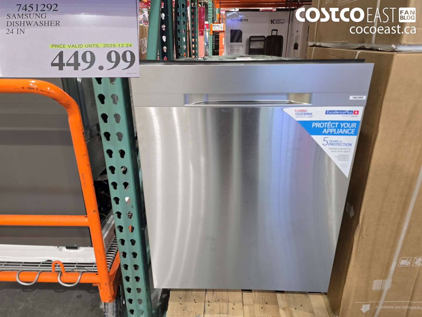 7451292 SAMSUNG DISHWASHER 24IN $449.99