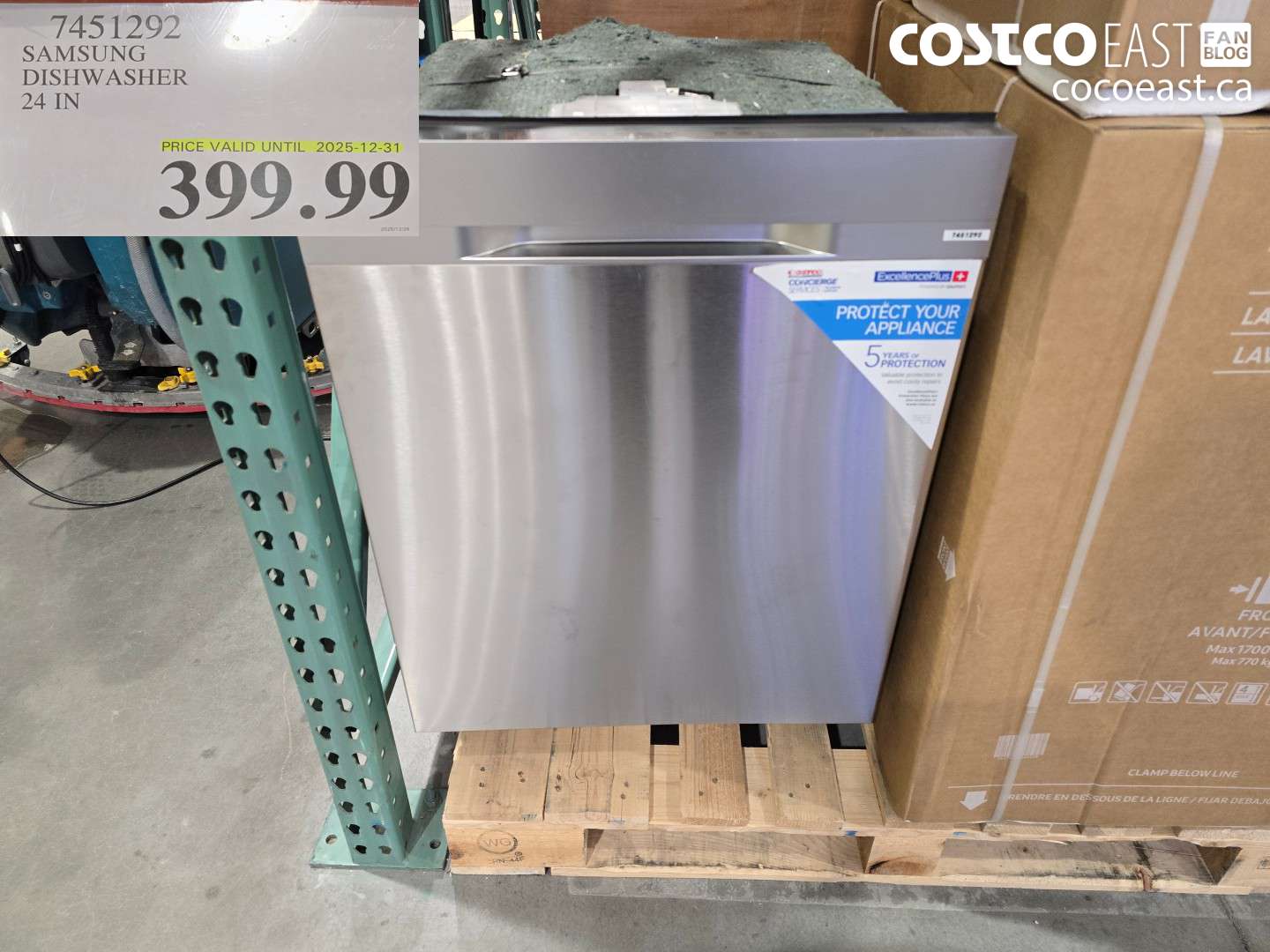 7451292 SAMSUNG DISHWASHER 24IN $399.99