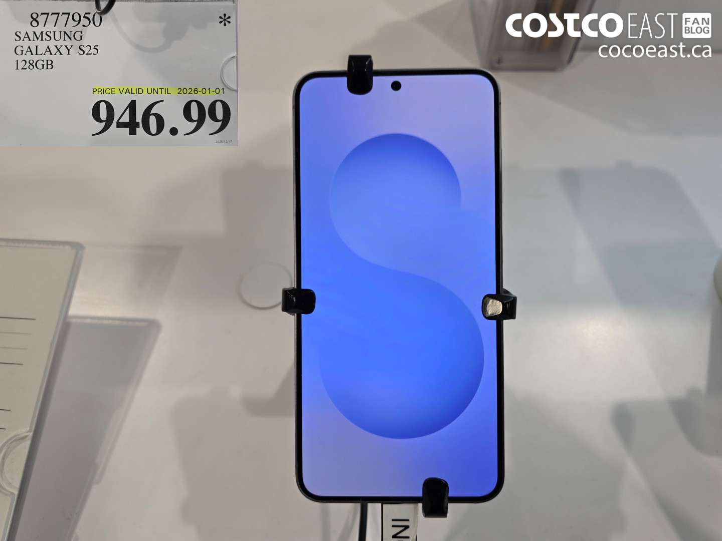 8777950 SAMSUNG GALAXY S25 128GB $946.99