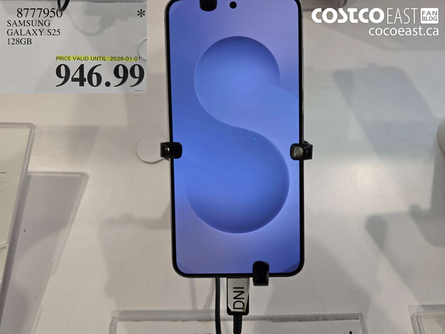 8777950 SAMSUNG GALAXY S25 128GB $946.99