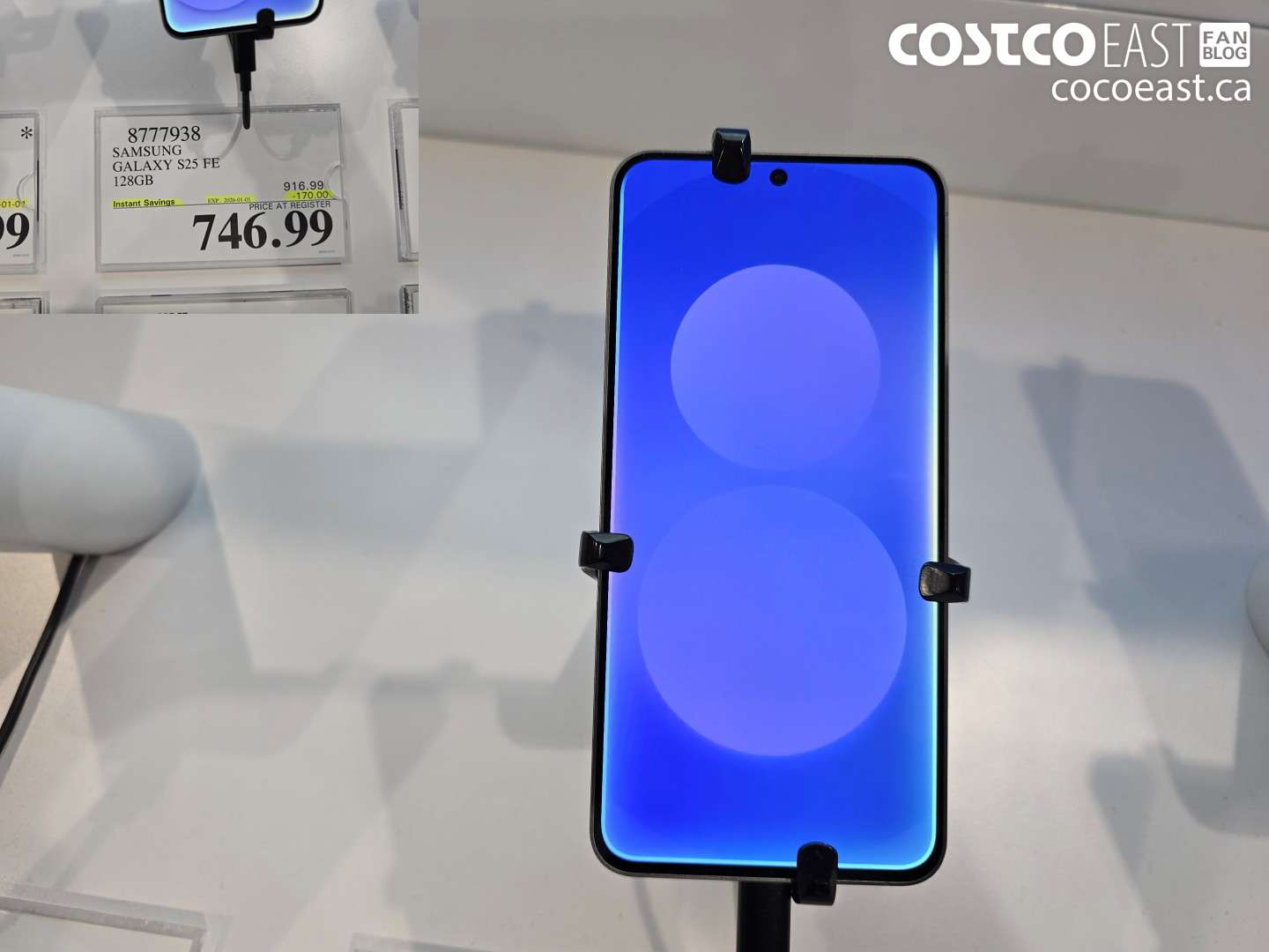 8777938 SAMSUNG GALAXY S25 FE 128GB ($170.00 INSTANT SAVINGS EXPIRES ON 2026-01-01) $746.99