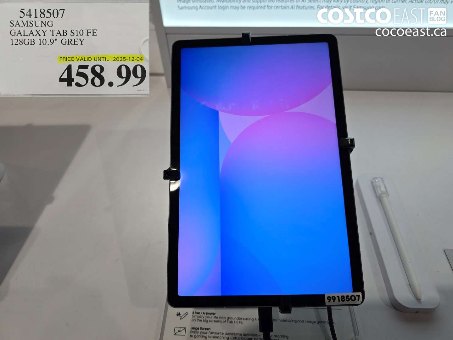 5418507 SAMSUNG GALAXY TAB S10 FE 128GB 10.9