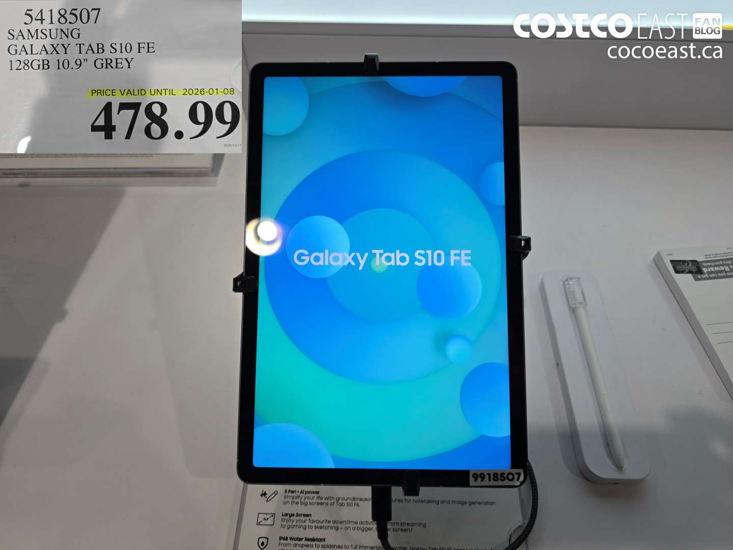 5418507 SAMSUNG GALAXY TAB S10 FE 128GB 10.9