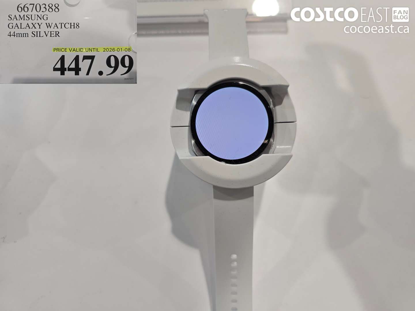 6670388 SAMSUNG GALAXY WATCH8 44MM SILVER $447.99