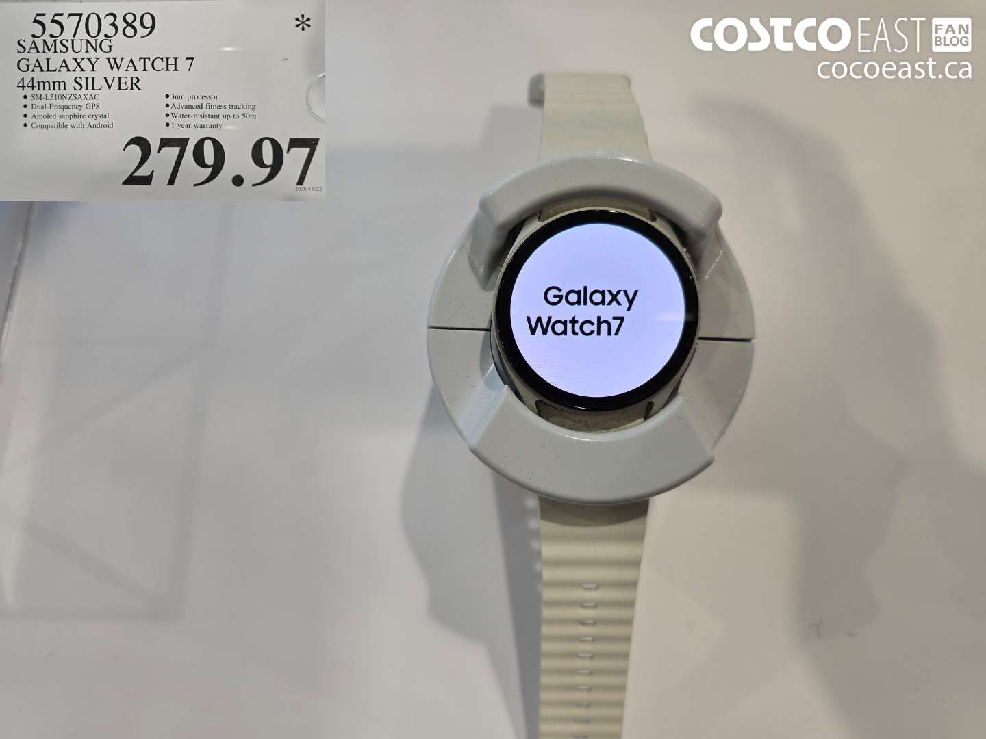 5570389 SAMSUNG GALAXY WATCH 7 44mm Silver $279.97