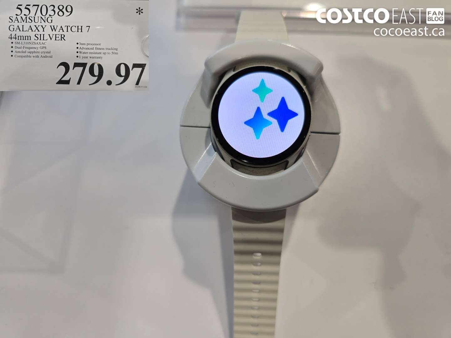 5570389 SAMSUNG GALAXY WATCH 7 44mm Silver $279.97