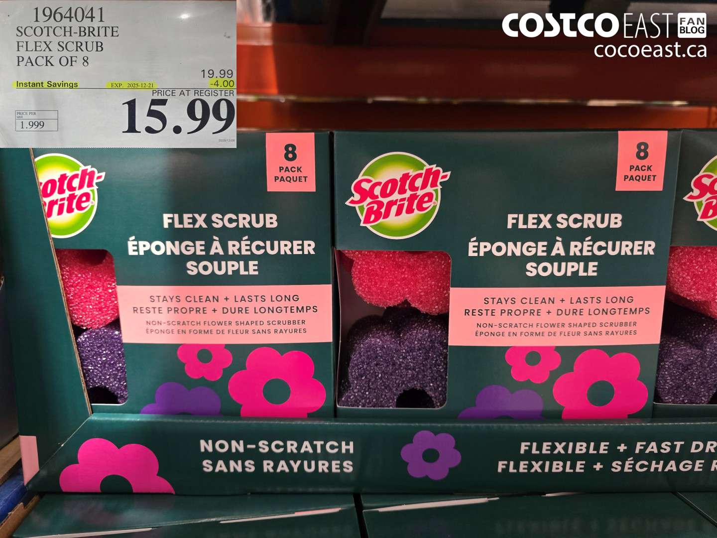 1964041 SCOTCH-BRITE FLEX SCRUB PACK OF 8 ($4.00 INSTANT SAVINGS EXPIRES ON 2025-12-21) $15.99