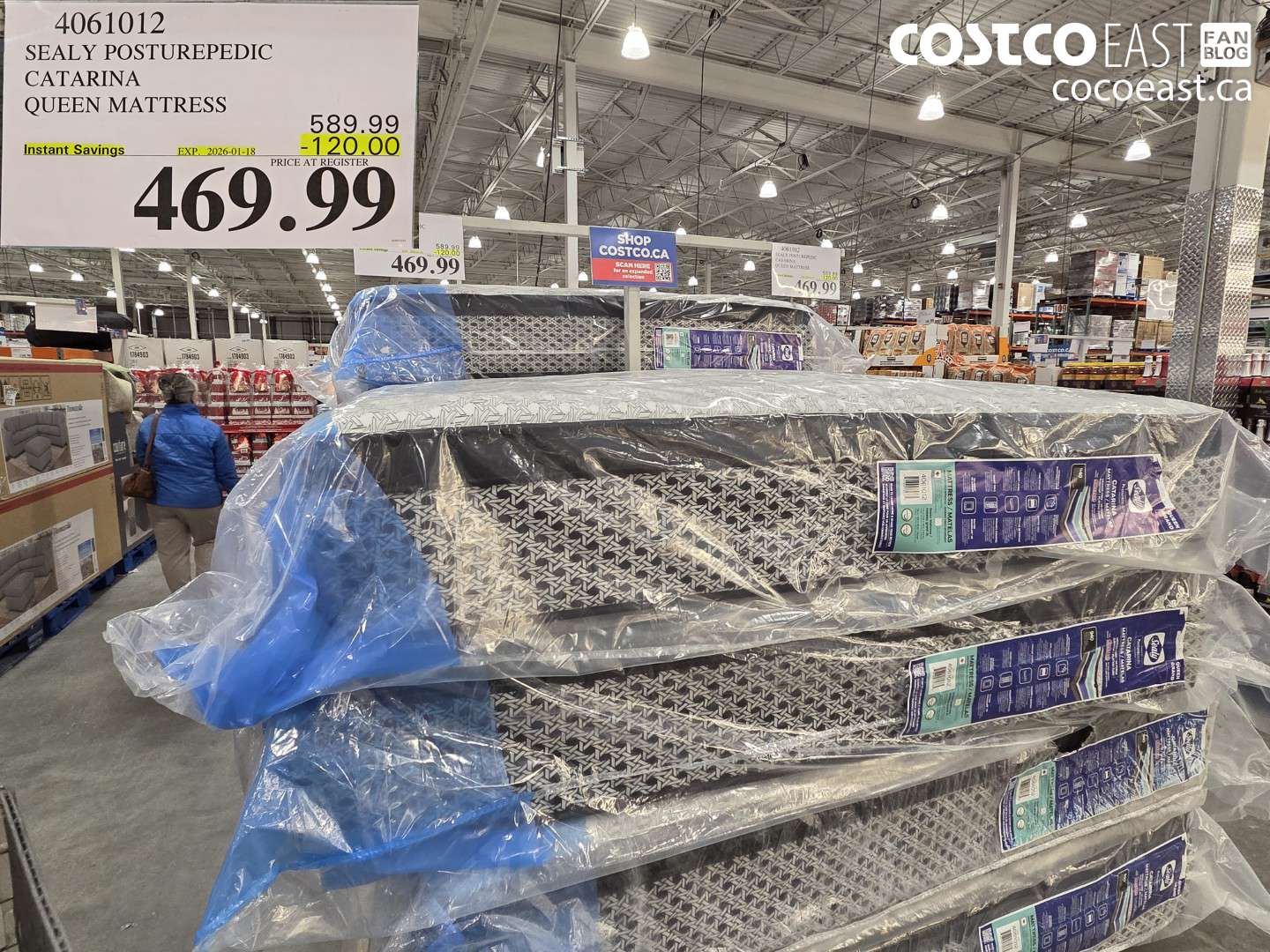 4061012 SEALY POSTUREPEDIC CATARINA QUEEN MATTRESS ($120.00 INSTANT SAVINGS EXPIRES ON 2026-01-18) $469.99