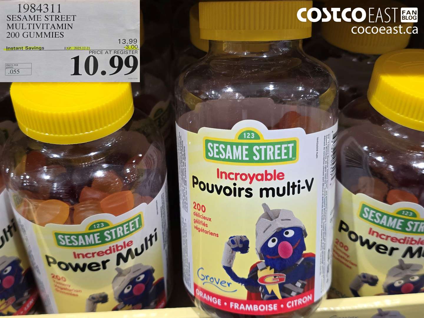 1934311 SESAME STREET MULTIVITAMIN 200 GUMMIES ($3.00 INSTANT SAVINGS EXPIRES ON 2025-12-21) $10.99