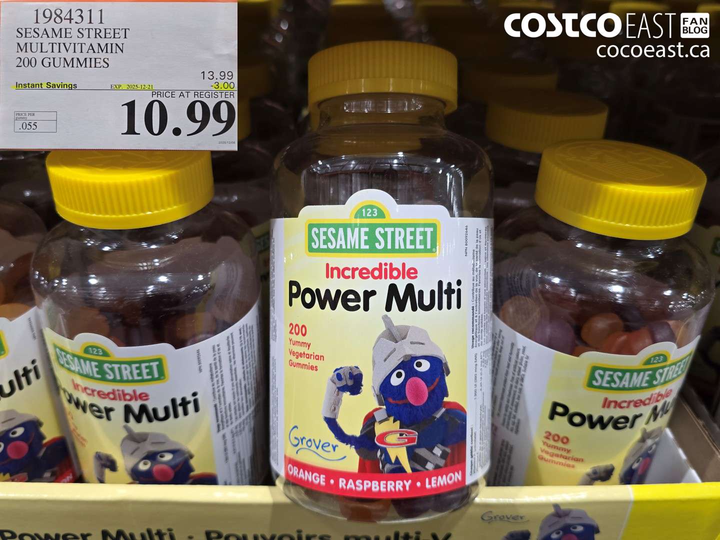 1984311 SESAME STREET MULTIVITAMIN 200 GUMMIES ($3.00 INSTANT SAVINGS EXPIRES ON 2025-12-21) $10.99