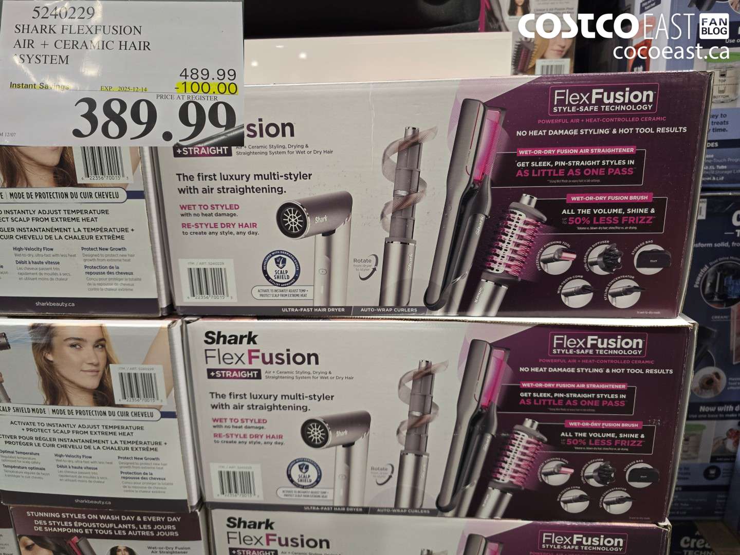 5240229 SHARK FLEXFUSION AIR + CERAMIC HAIR SYSTEM ($100.00 INSTANT SAVINGS EXPIRES ON 2025-12-14) $389.99