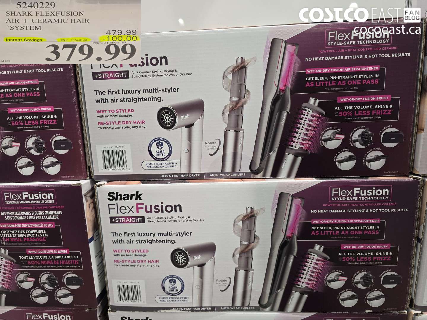 5240229 SHARK FLEXFUSION AIR + CERAMIC HAIR SYSTEM ($100.00 INSTANT SAVINGS EXPIRES ON 2026-01-01) $379.99