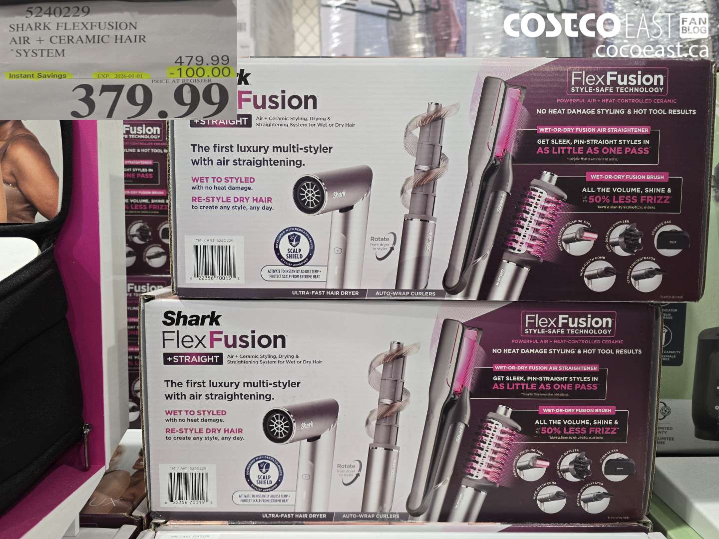 5240229 SHARK FLEXFUSION AIR + CERAMIC HAIR SYSTEM ($100.00 INSTANT SAVINGS EXPIRES ON 2026-01-01) $379.99