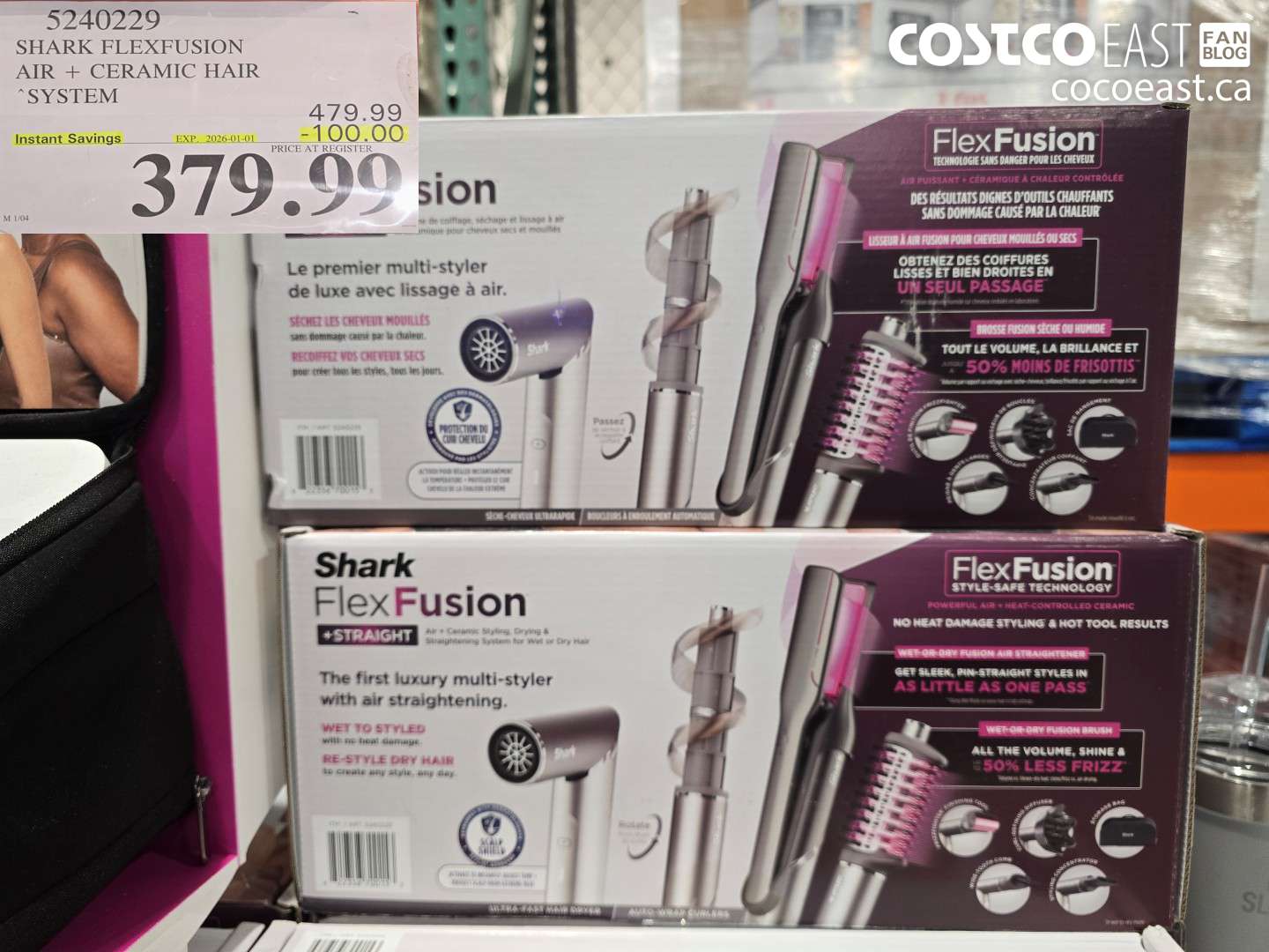 5240229 SHARK FLEXFUSION AIR + CERAMIC HAIR SYSTEM ($100.00 INSTANT SAVINGS EXPIRES ON 2026-01-01) $379.99