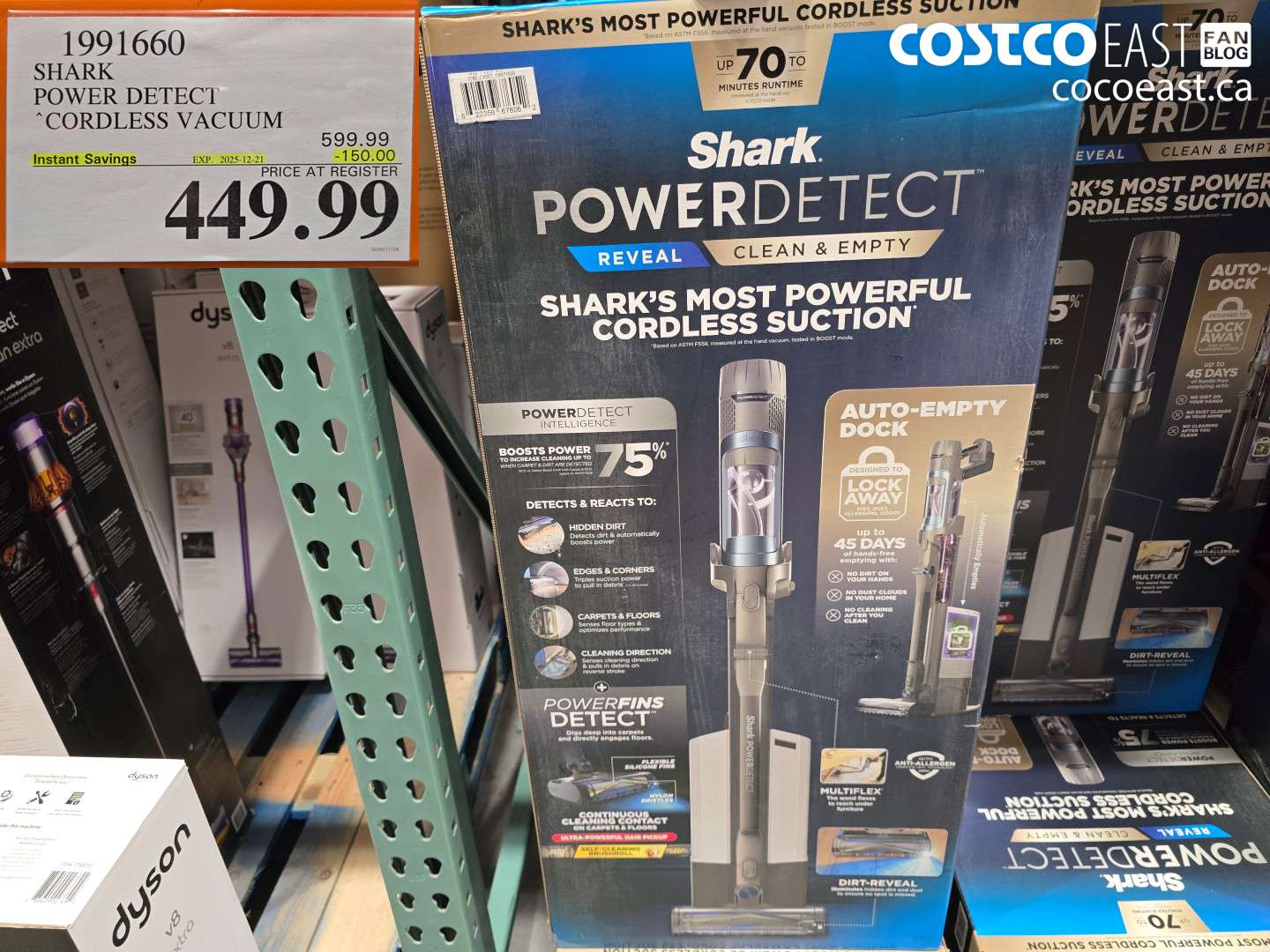 1991660 SHARK POWER DETECT “CORDLESS VACUUM ($150.00 INSTANT SAVINGS EXPIRES ON 2025-12-21) $449.99