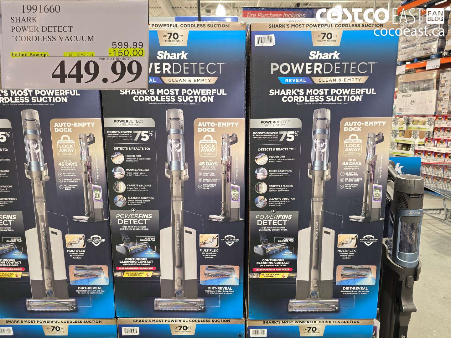 1991660 SHARK POWER DETECT “CORDLESS VACUUM ($150.00 INSTANT SAVINGS EXPIRES ON 2025-12-21) $449.99