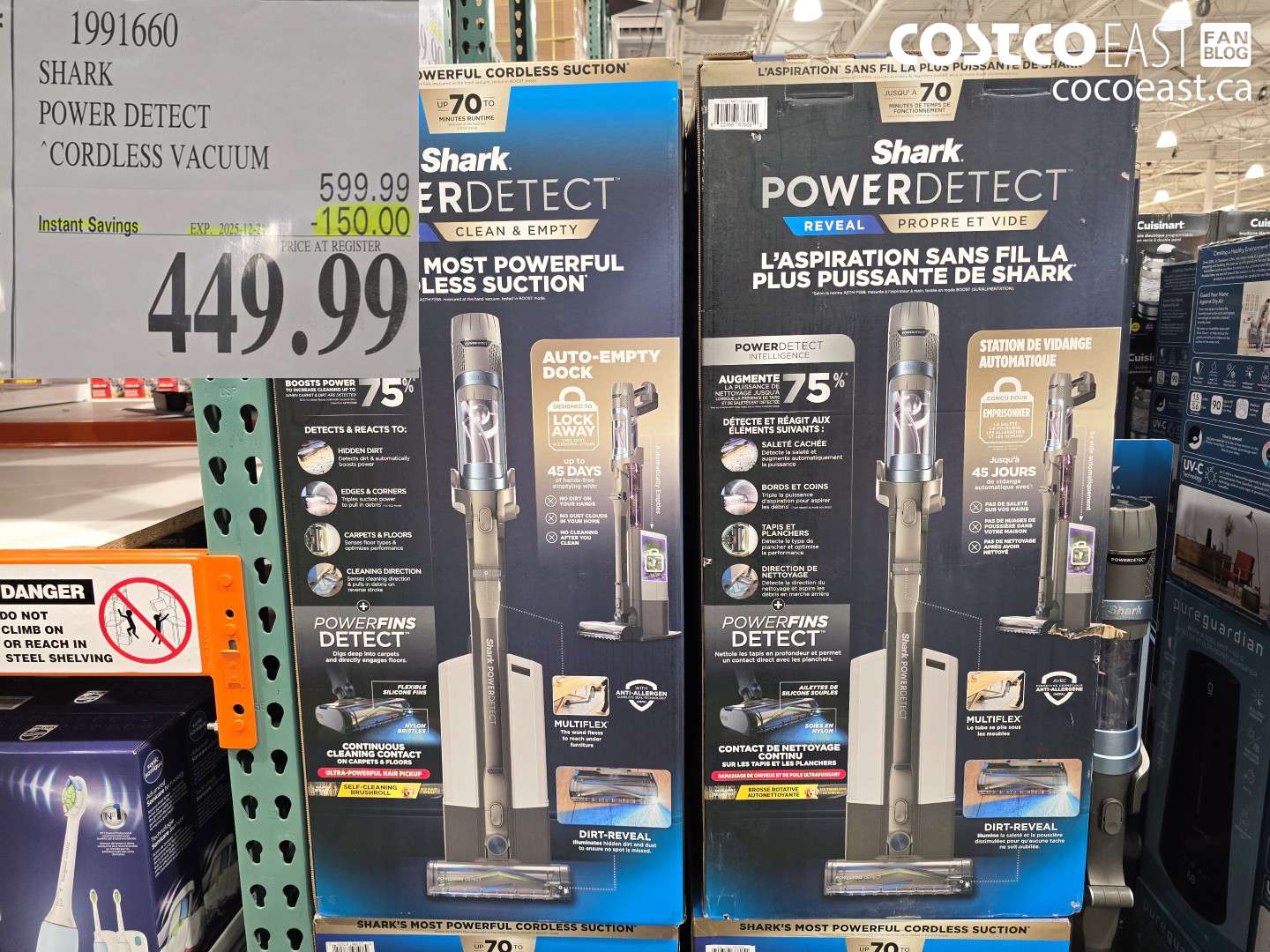 1991660 SHARK POWER DETECT “CORDLESS VACUUM ($150.00 INSTANT SAVINGS EXPIRES ON 2025-12-21) $449.99