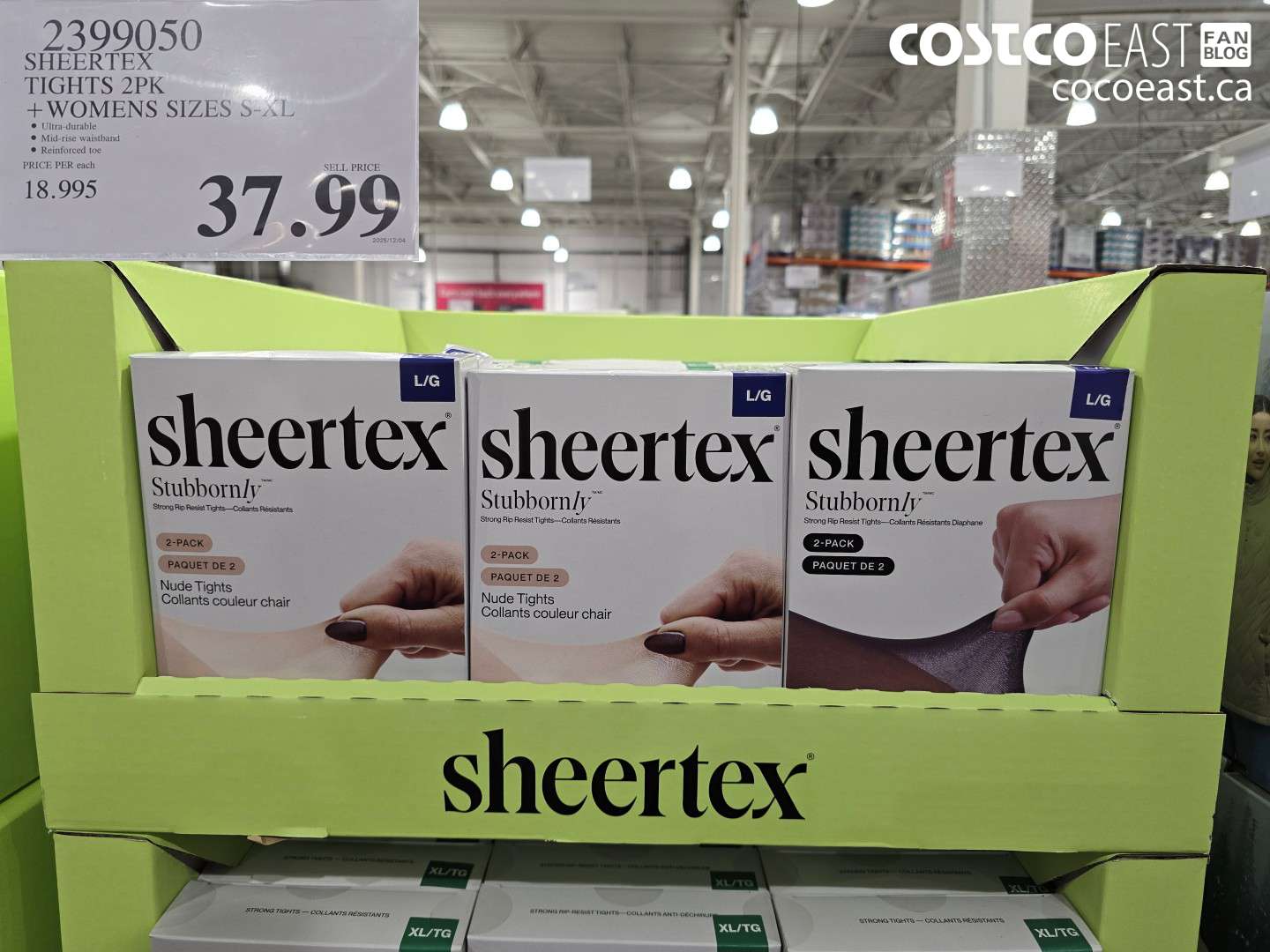 2399050 SHEERTEX TIGHTS 2PK + WOMENS SIZES S-XL $37.99