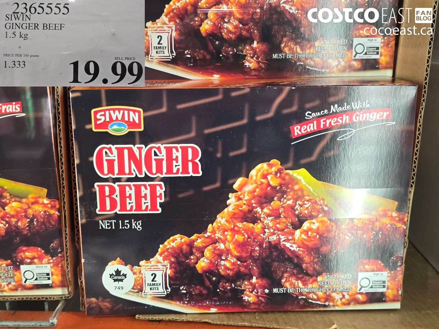 2365555 SIWIN GINGER BEEF 1.5 KG $19.99