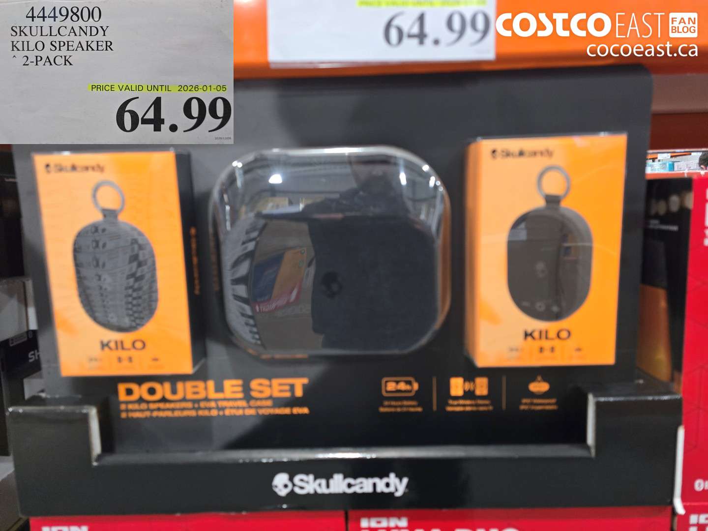 4449800 SKULLCANDY KILO SPEAKER 2-PACK $64.99