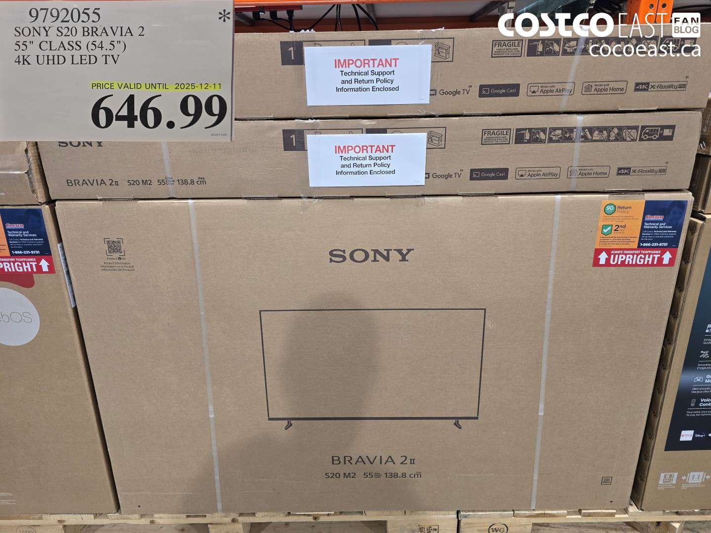 9792055 SONY S20 BRAVIA 2 55