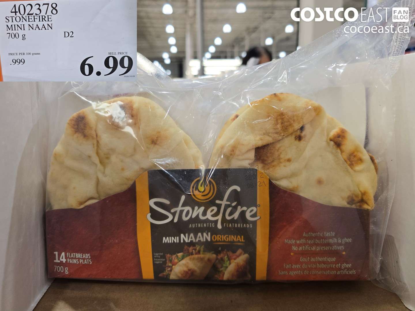 402378 STONEFIRE MINI NAAN 700 g $6.99