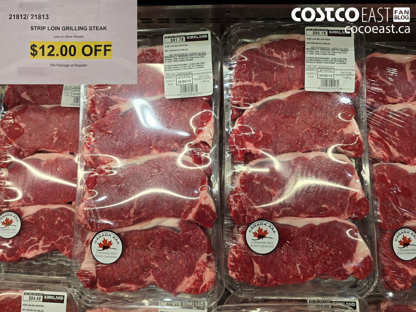 21812 STRIP LOIN GRILLING STEAK ($12.00 INSTANT SAVINGS)