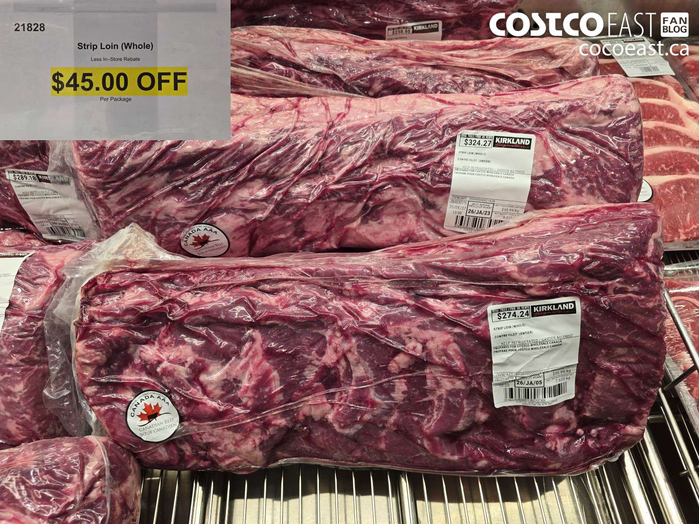 21828 STRIP LOIN (WHOLE) ($45.00 INSTANT SAVINGS)