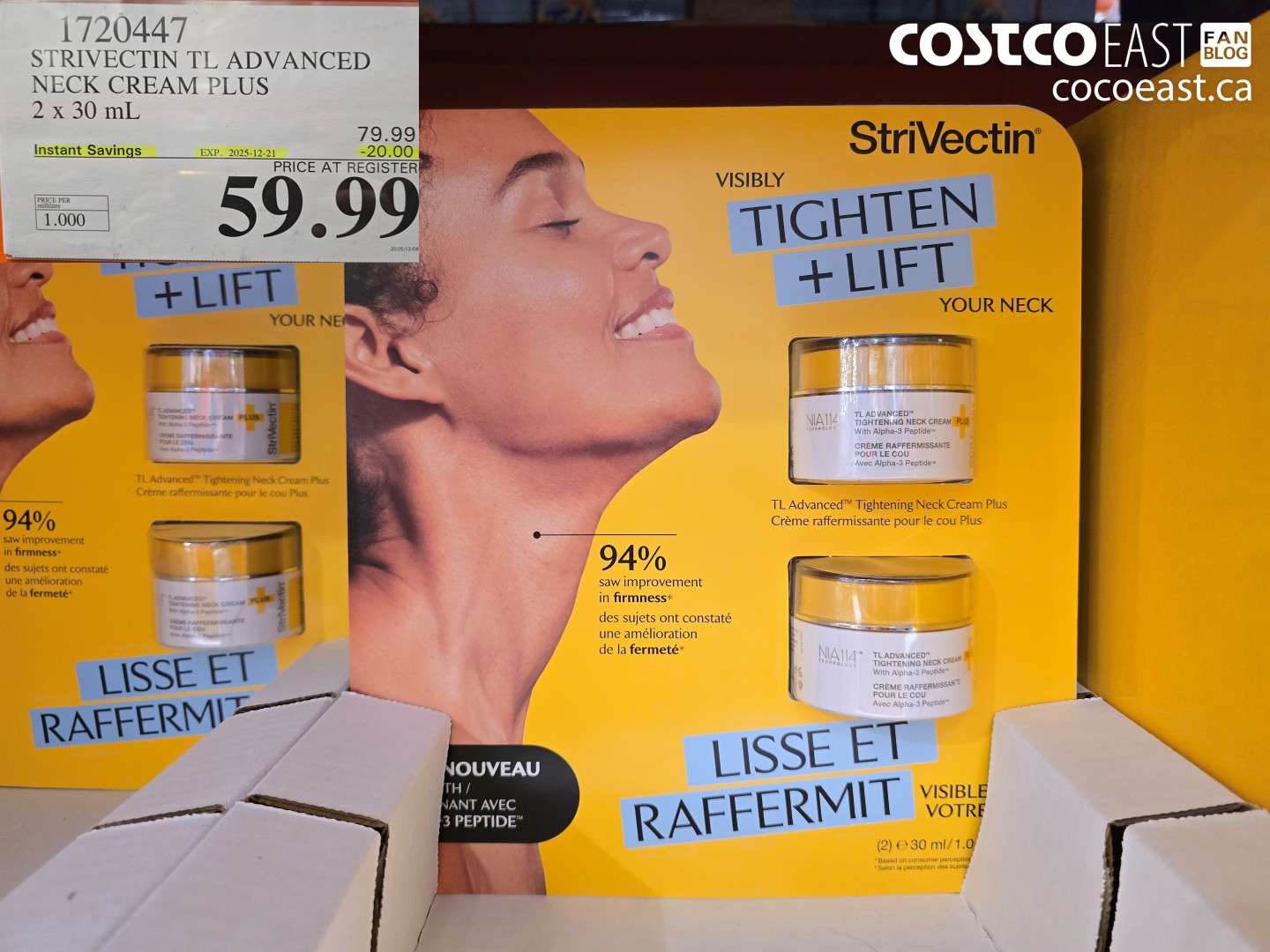 1720447 STRIVECTIN TL ADVANCED NECK CREAM PLUS 2 x 30 mL ($20.00 INSTANT SAVINGS EXPIRES ON 2025-12-21) $59.99