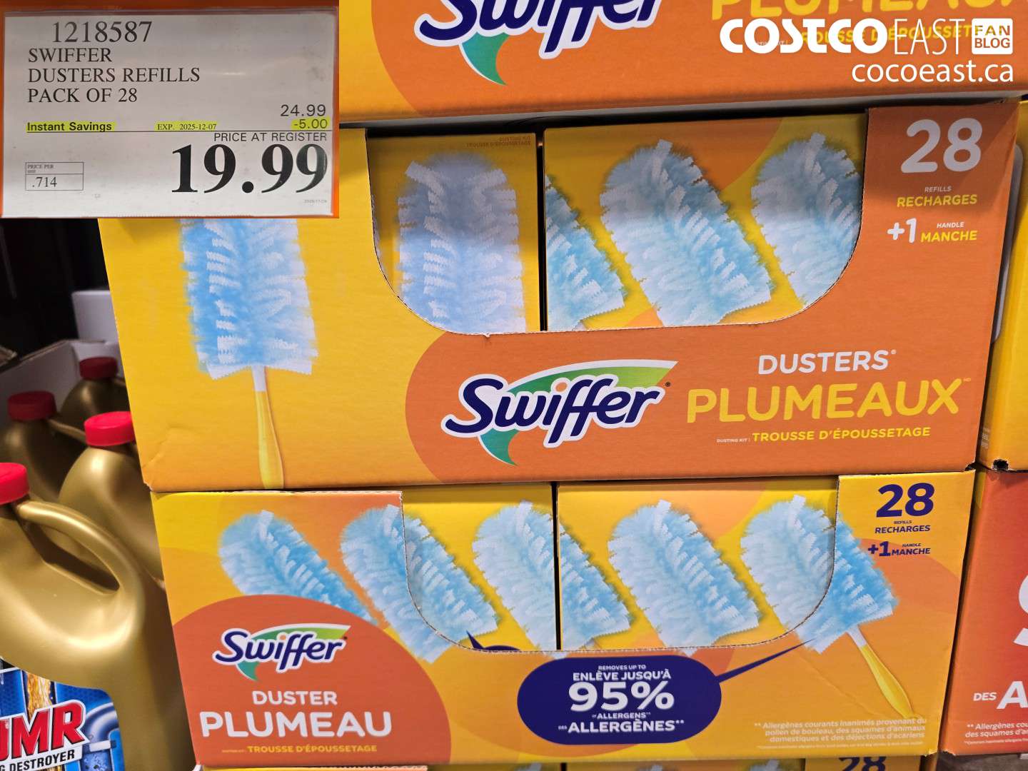 1218587 SWIFFER DUSTER REFILLS PACK OF 28 ($5.00 INSTANT SAVINGS EXPIRES ON 2025-12-07) $19.99