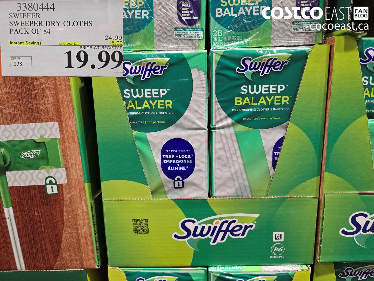 3380444 SWIFFER SWEEPER DRY CLOTHS PACK OF 84 ($5.00 INSTANT SAVINGS EXPIRES ON 2025-12-07) $19.99