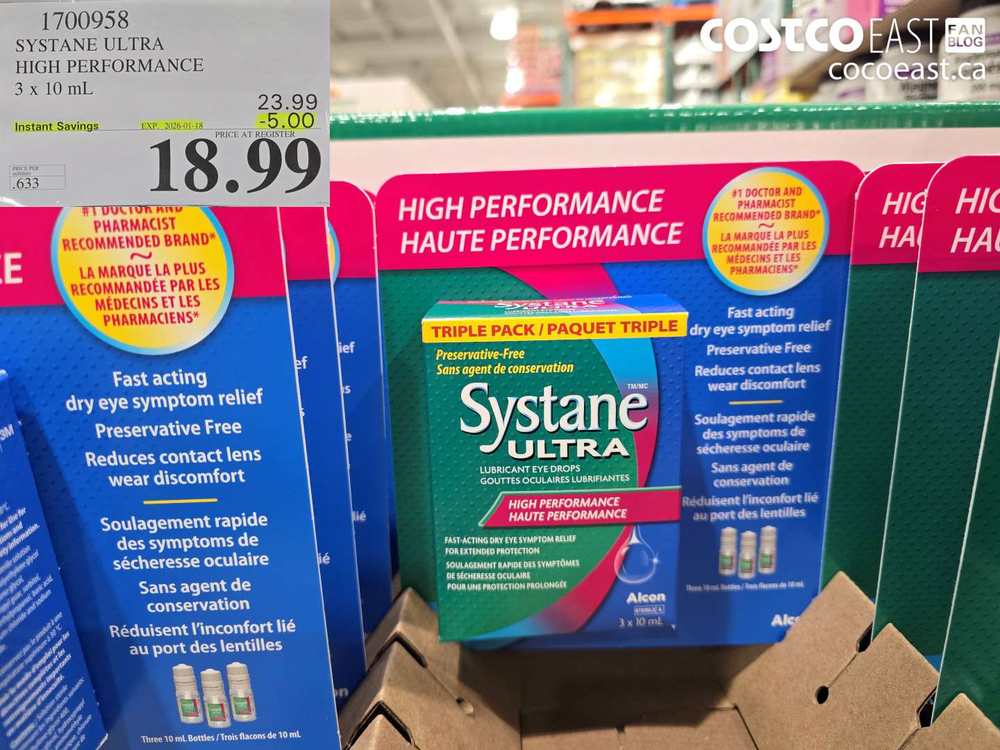 1700958 SYSTANE ULTRA PRESERVATIVE FREE 3 X 10 ML ($5.00 INSTANT SAVINGS EXPIRES ON 2026-01-18) $18.99
