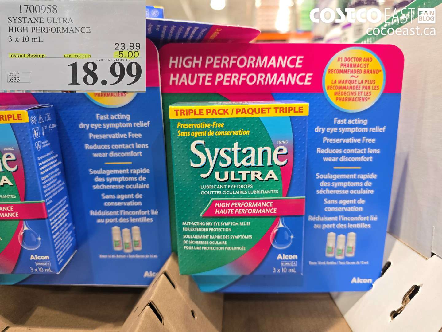 1700958 SYSTANE ULTRA PRESERVATIVE FREE 3 X 10 ML ($5.00 INSTANT SAVINGS EXPIRES ON 2026-01-18) $18.99