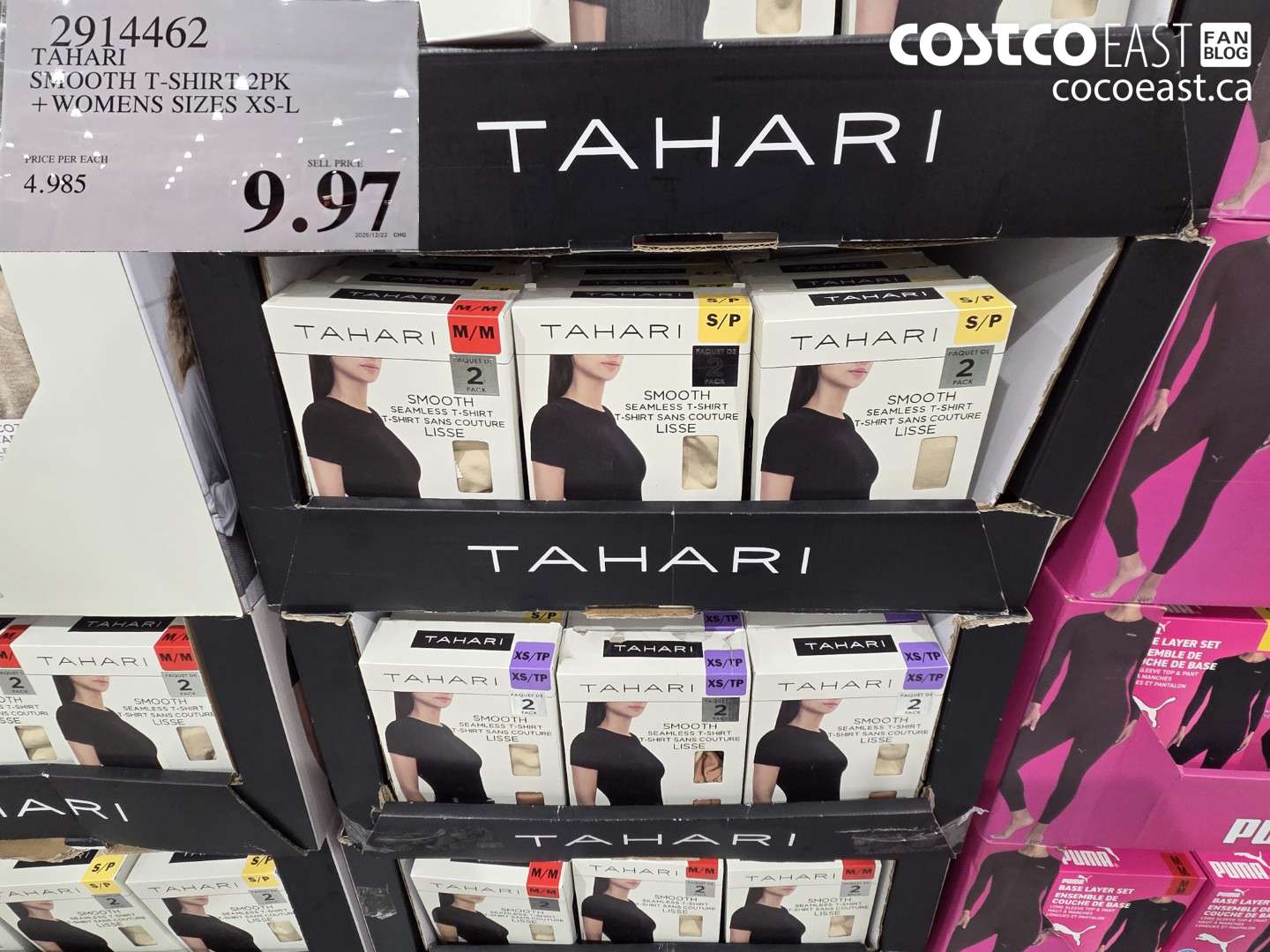 2914462 TAHARI SMOOTH T-SHIRT 2PK +WOMENS SIZES XS-L $9.97