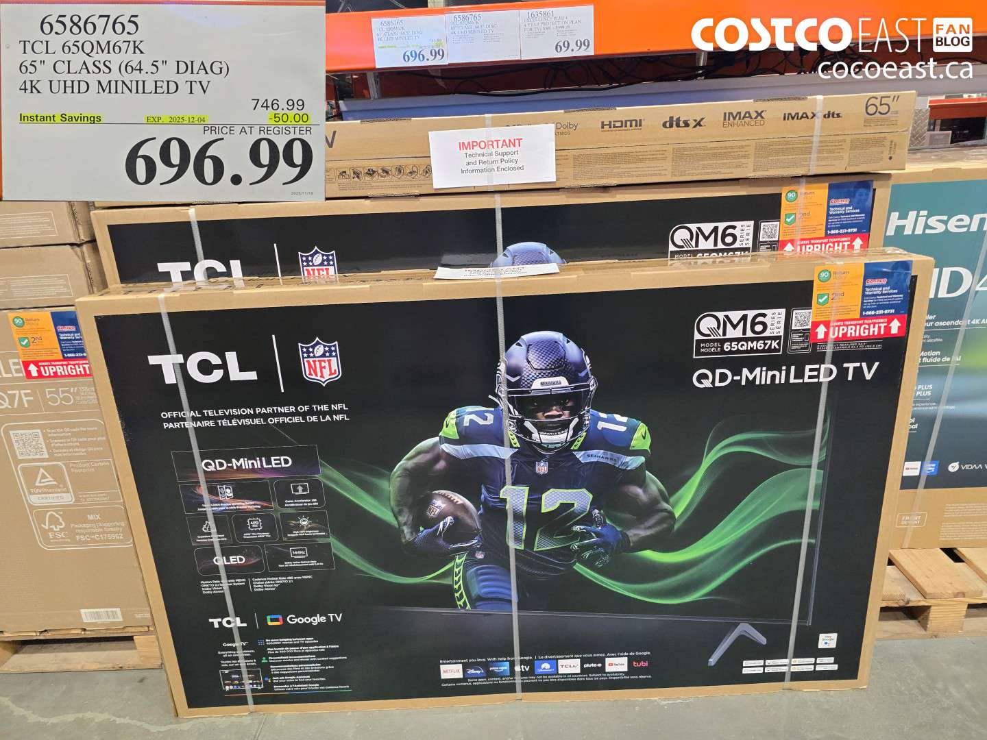 6586765 TCL 65QM67K 65