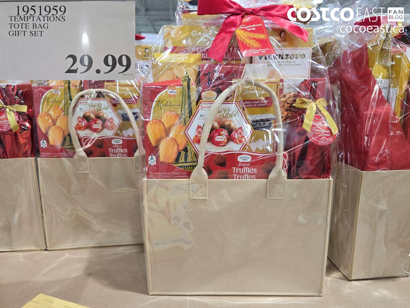 1951959 TEMPTATIONS TOTE BAG GIFT SET $29.99