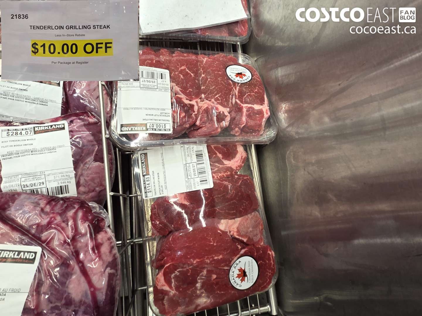 21836 TENDERLOIN GRILLING STEAK ($10.00 INSTANT SAVINGS)