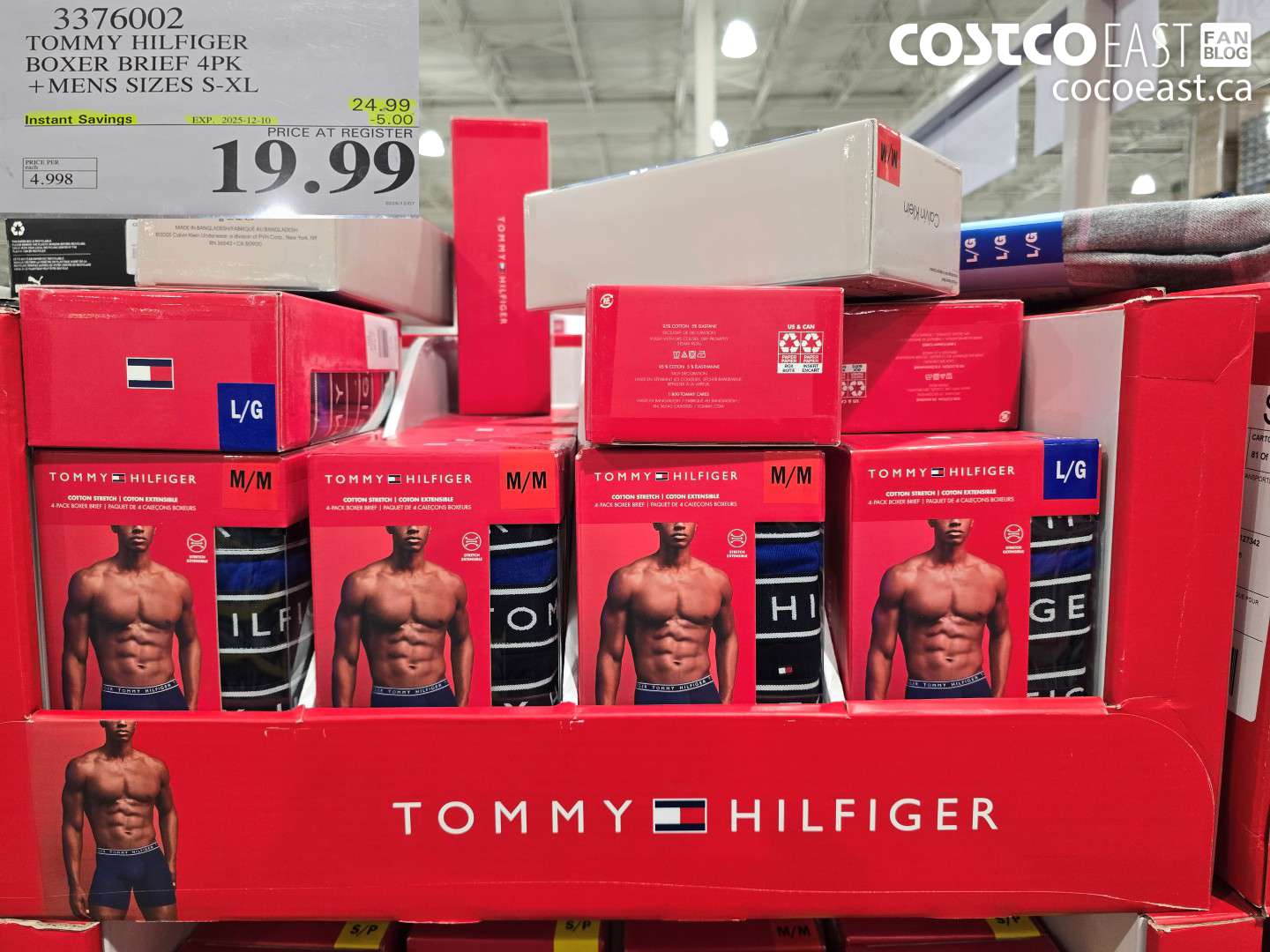 3376002 TOMMY HILFIGER BOXER BRIEF 4PK +MENS SIZES S-XL ($5.00 INSTANT SAVINGS EXPIRES ON 2025-12-10) $19.99