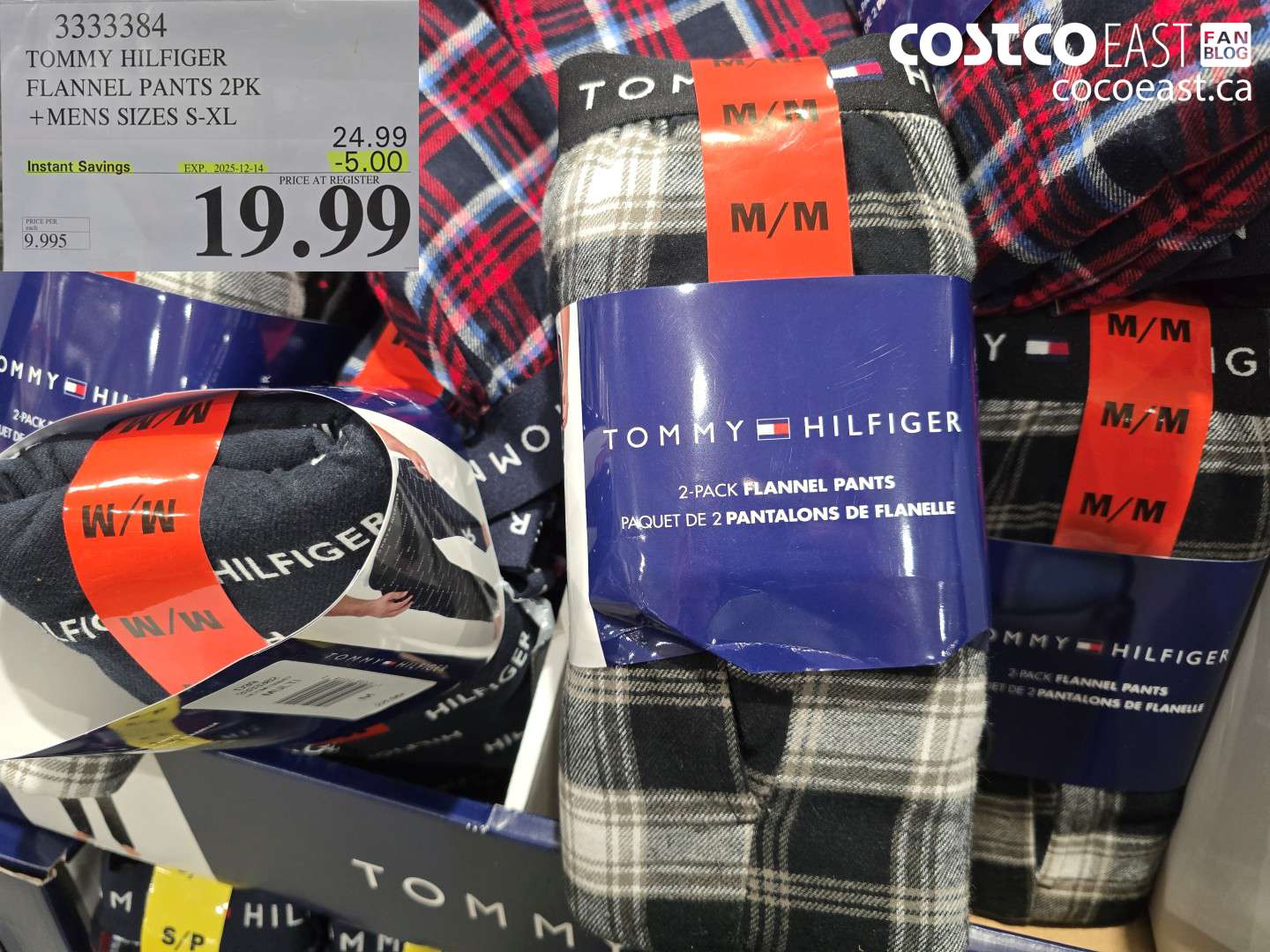 3333384 TOMMY HILFIGER FLANNEL PANT 2PK + MENS SIZES S-XL ($5.00 INSTANT SAVINGS EXPIRES ON 2023-12-14) $19.99