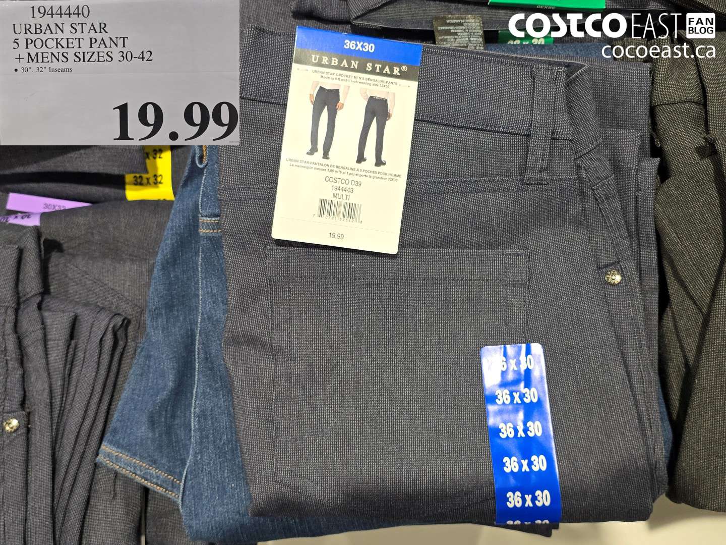 1944440 URBAN STAR 5 POCKET PANT +MENS SIZES 30-42 $19.99